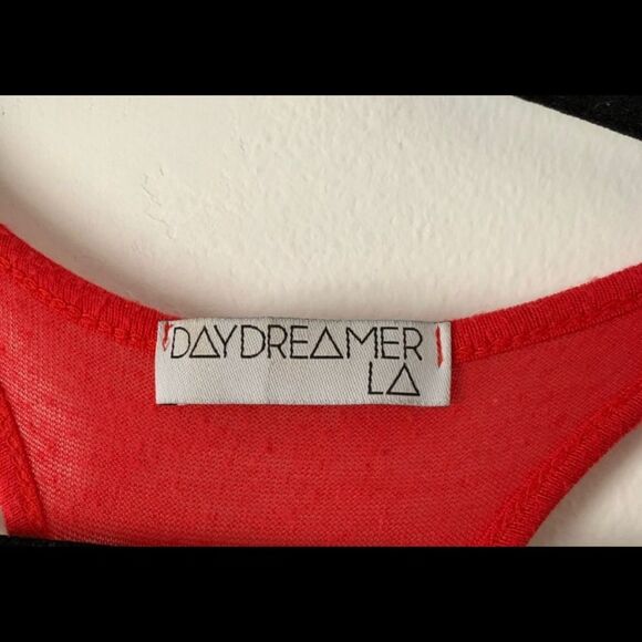 Daydreamer LA red asymmetrical tank top size Small - Picture 6 of 6
